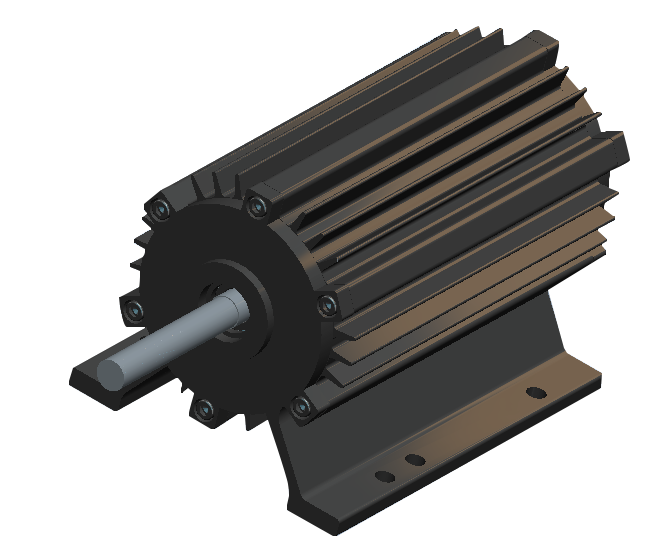 BL130 130 mm diameter industrielle kraftige blæsermotorer 230VAC 2kW motor