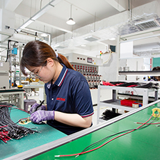 Børstet DC-motorsamling